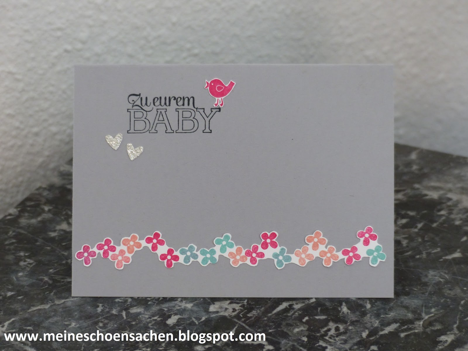 Meine Schönsachen: Glückwunschkarte zur Geburt
