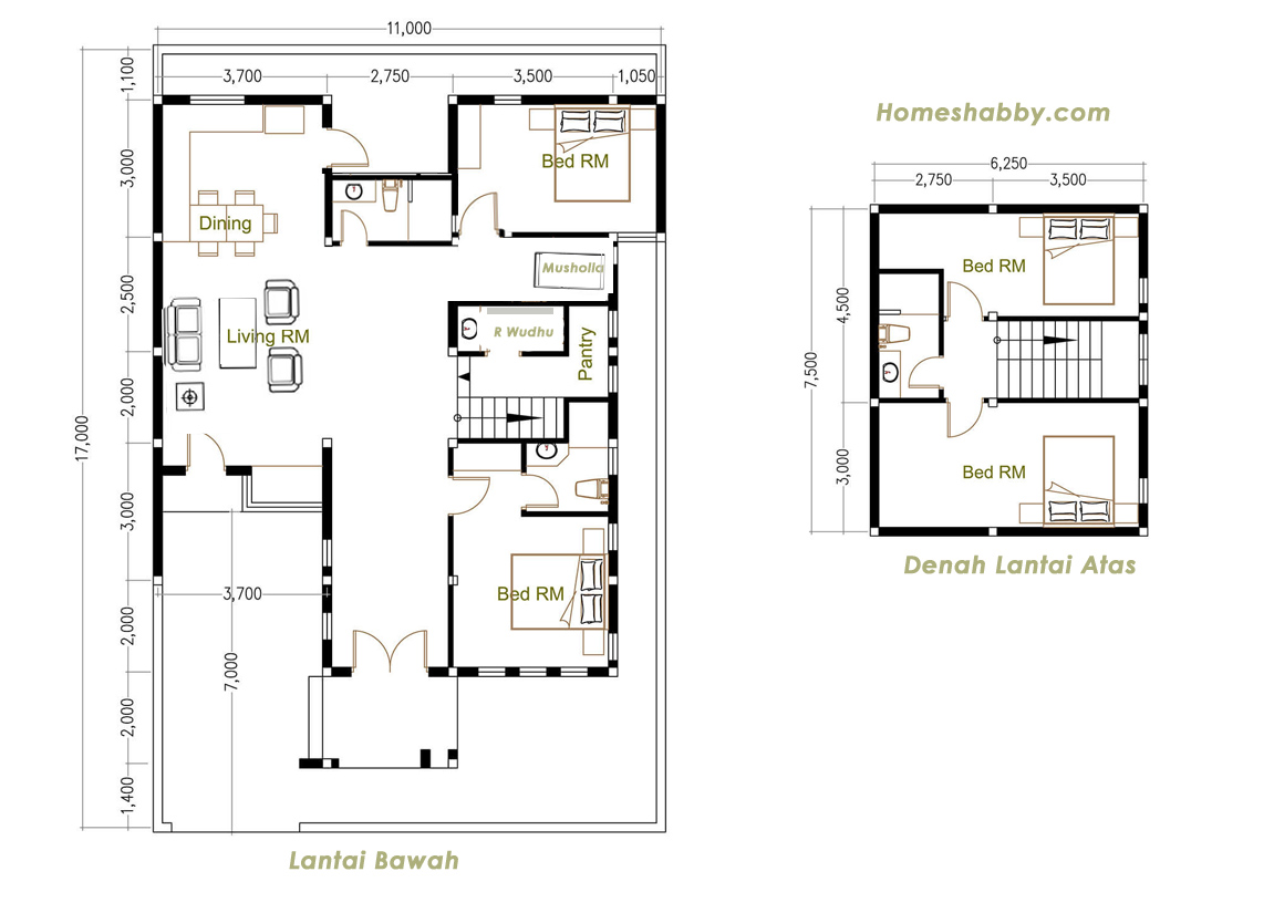 Desain dan Denah Rumah Minimalis  Terbaru Split Level Cocok untuk Daerah Perkotaan Homeshabby 
