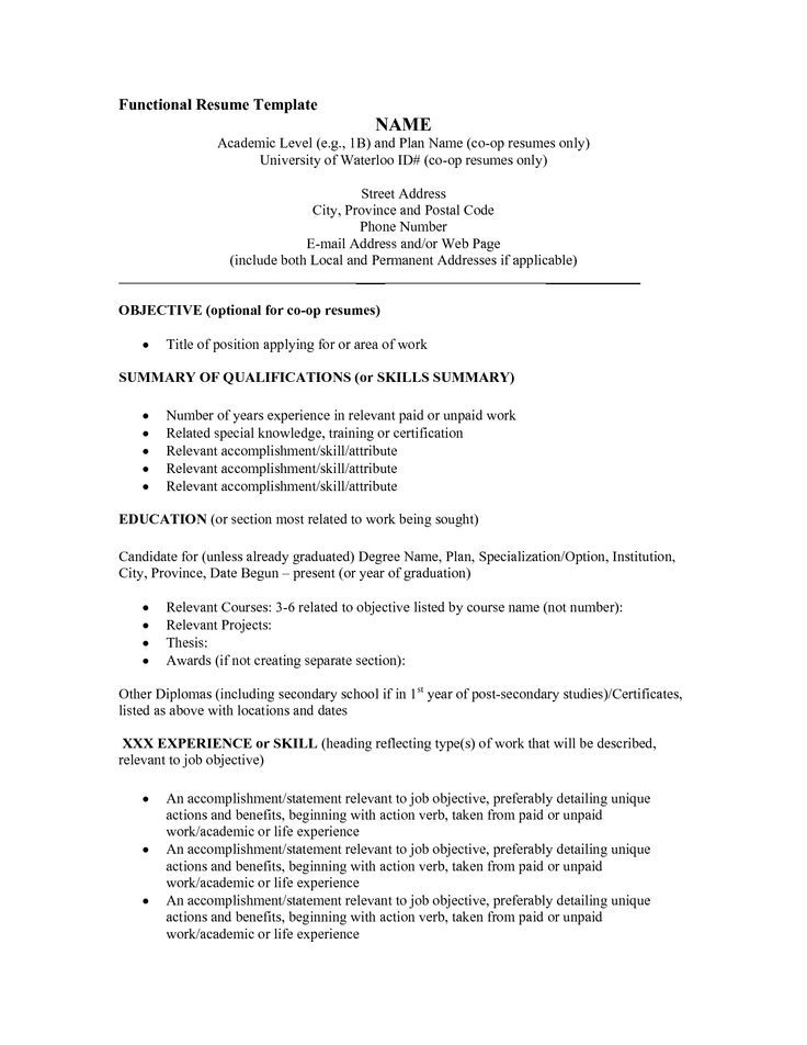 functional vs chronological resumes
