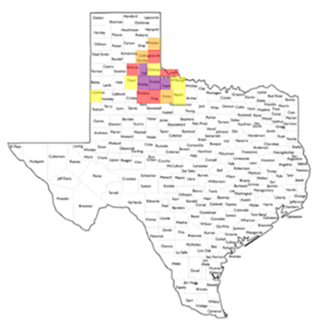 Retiring Guy's Digest Population loss in Texas Baylor County/Seymour