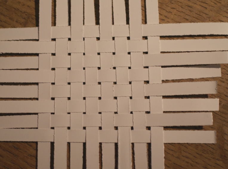 lightly enchanted Woven paper hearts