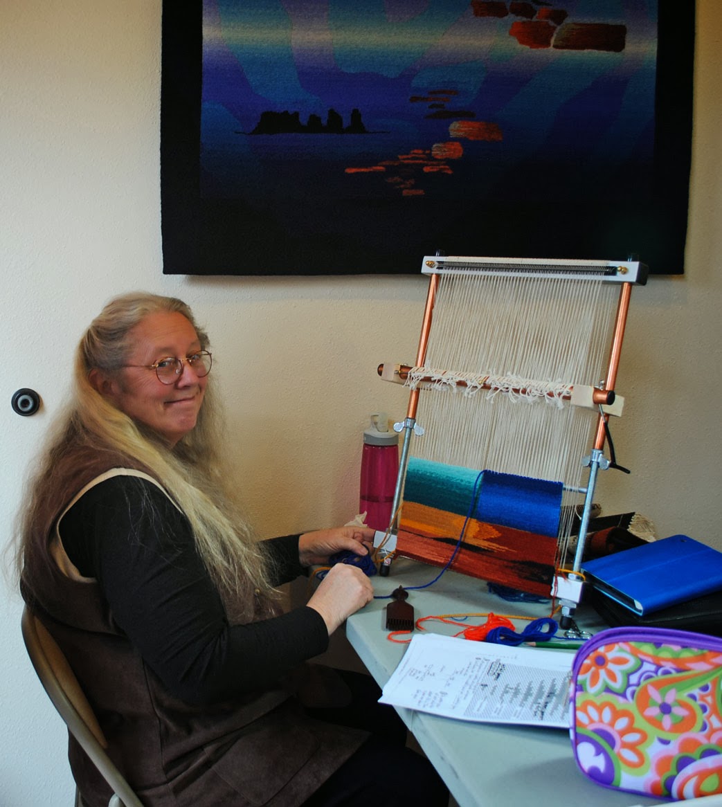 Rebecca Mezoff, Tapestry Artist: Making yellow into blue. Color ...