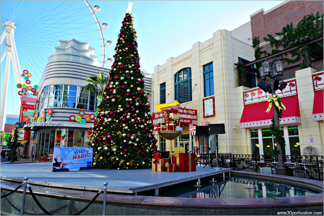 Navidad en Las Vegas 2017: Árbol en The Linq Promenade y la High Roller