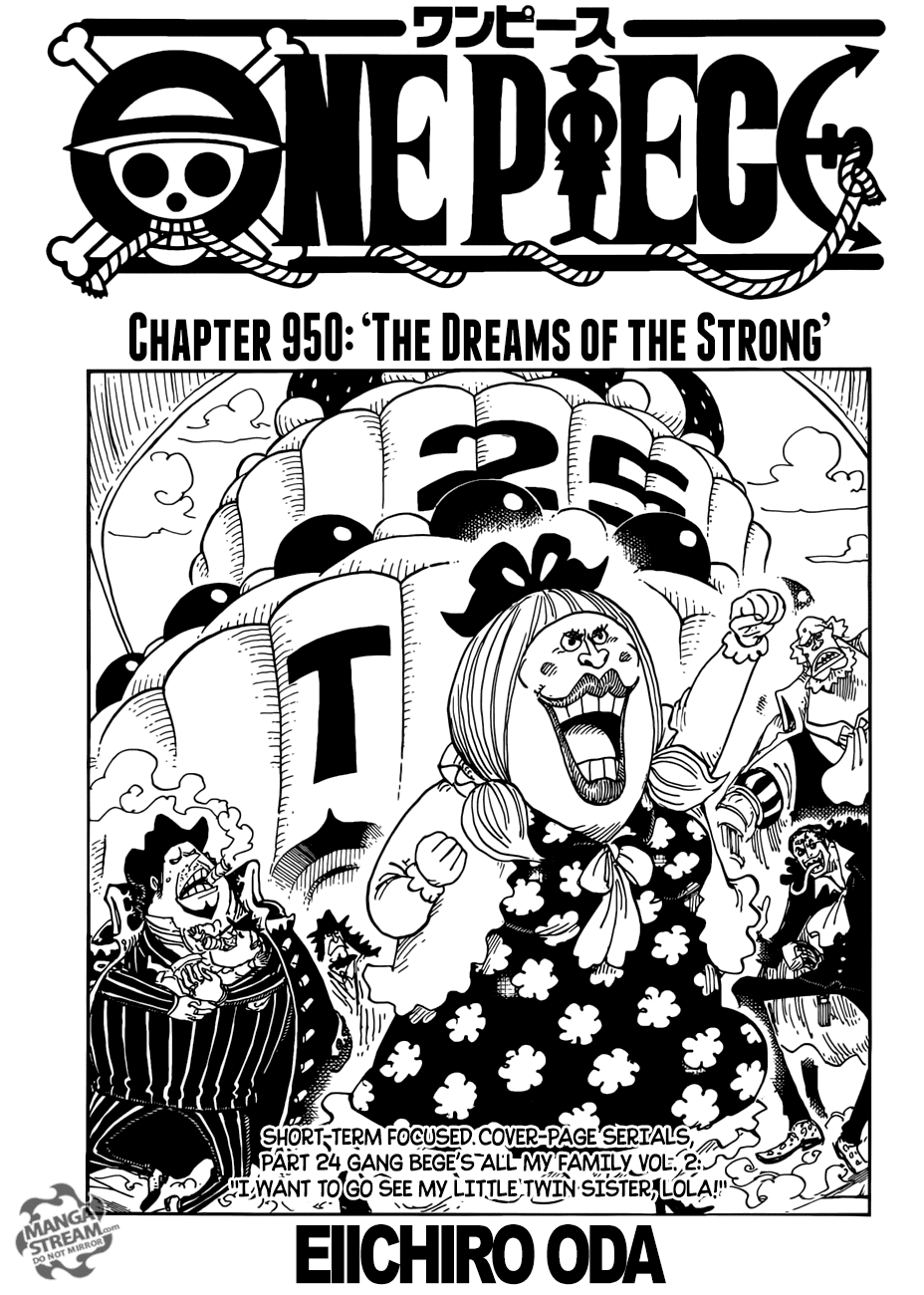 Ninjamonkey One Piece Chapter 950 The Dreams Of The Strong