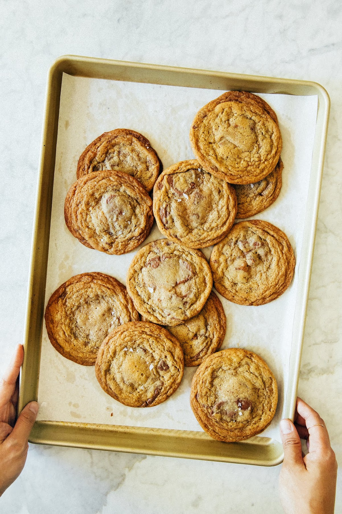 brown butter and toffee chocolate chip cookies