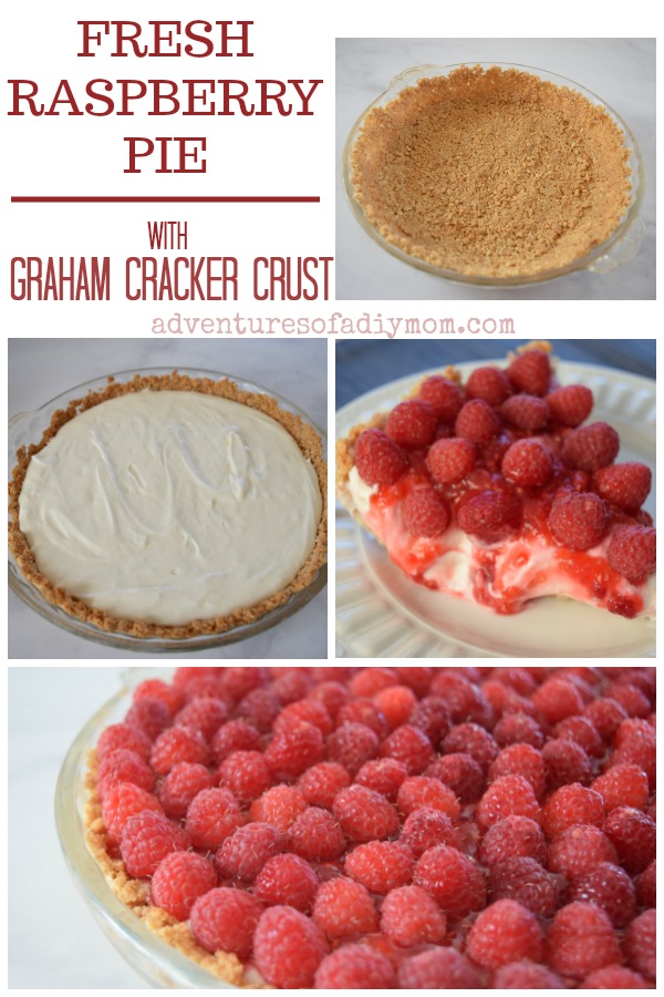 Fresh Raspberry Pie with Graham Cracker Crust Adventures of a DIY Mom