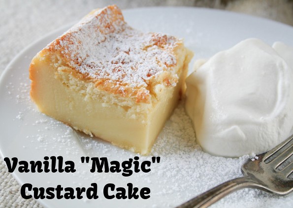 Vanilla Magic Custard Cake 1