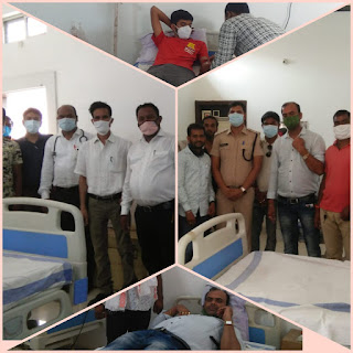 पत्रकार संघ घरघोड़ा व स्वास्थ्य विभाग के समन्वय में पहला स्वेच्छिक रक्तदान शिविर का आयोजन ... 2 IMG 20210701 WA0026