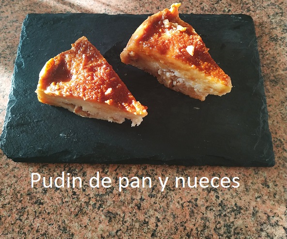 Cocina de aprovechamiento: Pudin de pan y nueces