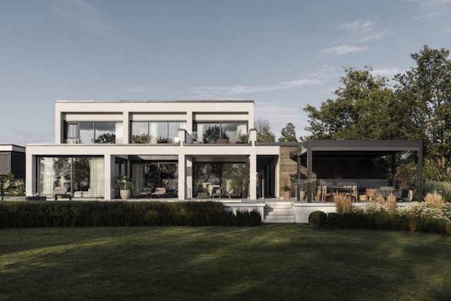 A Grand Home in Sweden inspired by the American Case Study Houses