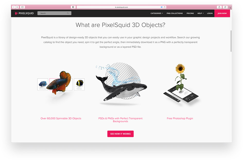 PixelSquid png素材网站