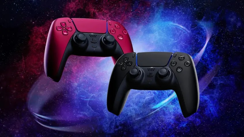 DualSense en rojo y negro para PlayStation 5