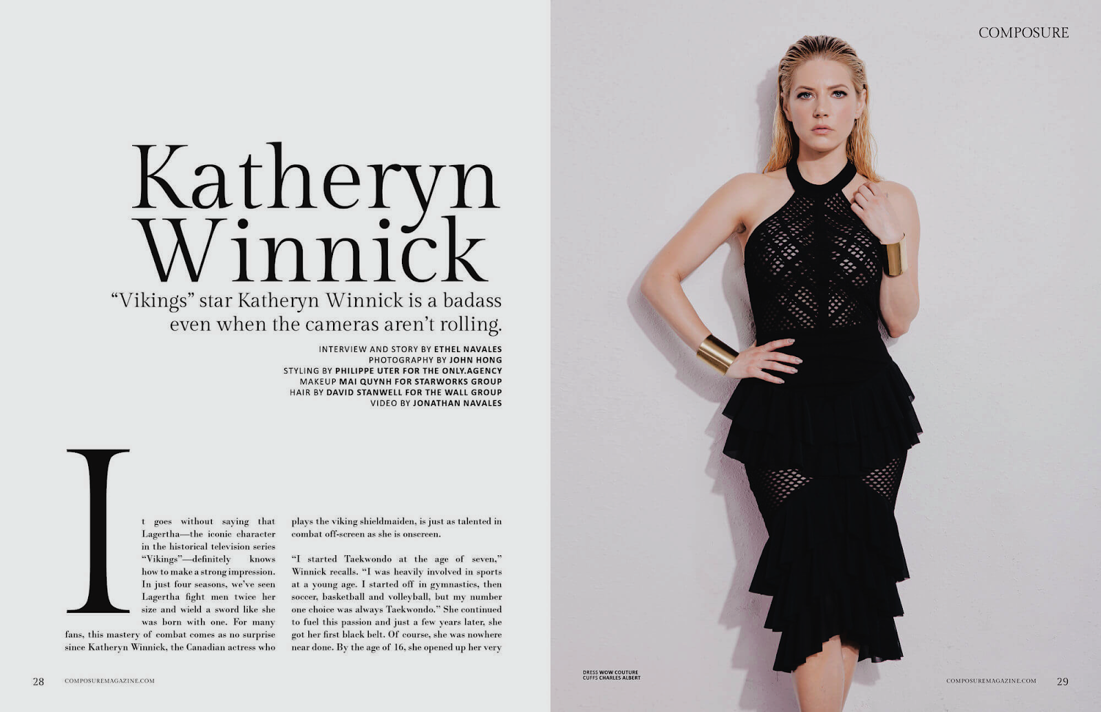 Katheryn Winnick for Composure Magazine COVER - November, 2017