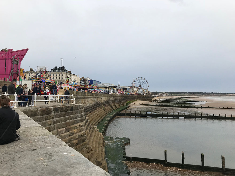 Geological field survey in UK Coastal erosion around Bridlington