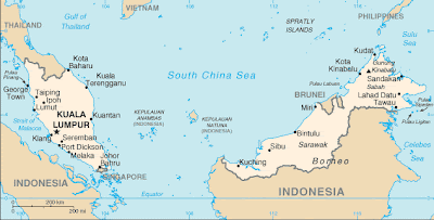 Malaysia Map Political Regional
