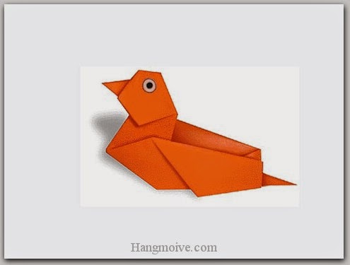 Cách gấp, xếp con vịt bằng giấy origami - Video hướng dẫn xếp hình Động vật - How to fold a Wild Duck