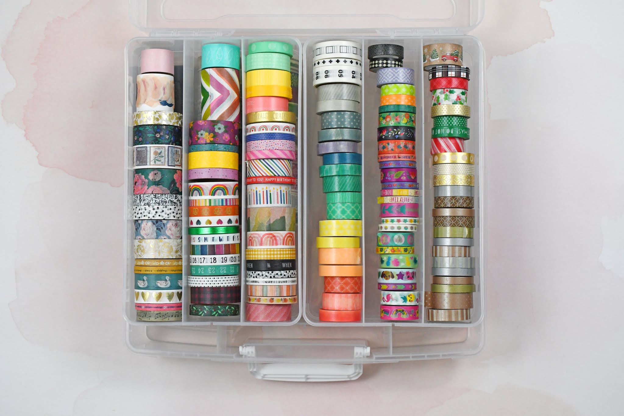 Aly Dosdall washi tape storage bin