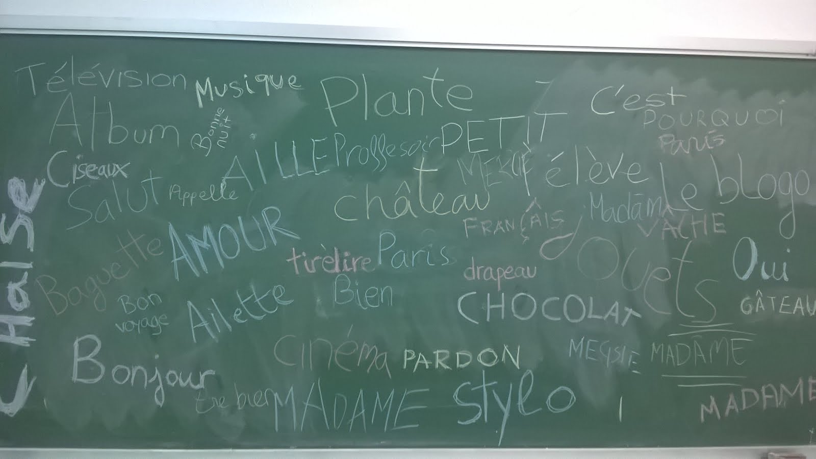 Premiers mots en Français 1º ESO BC