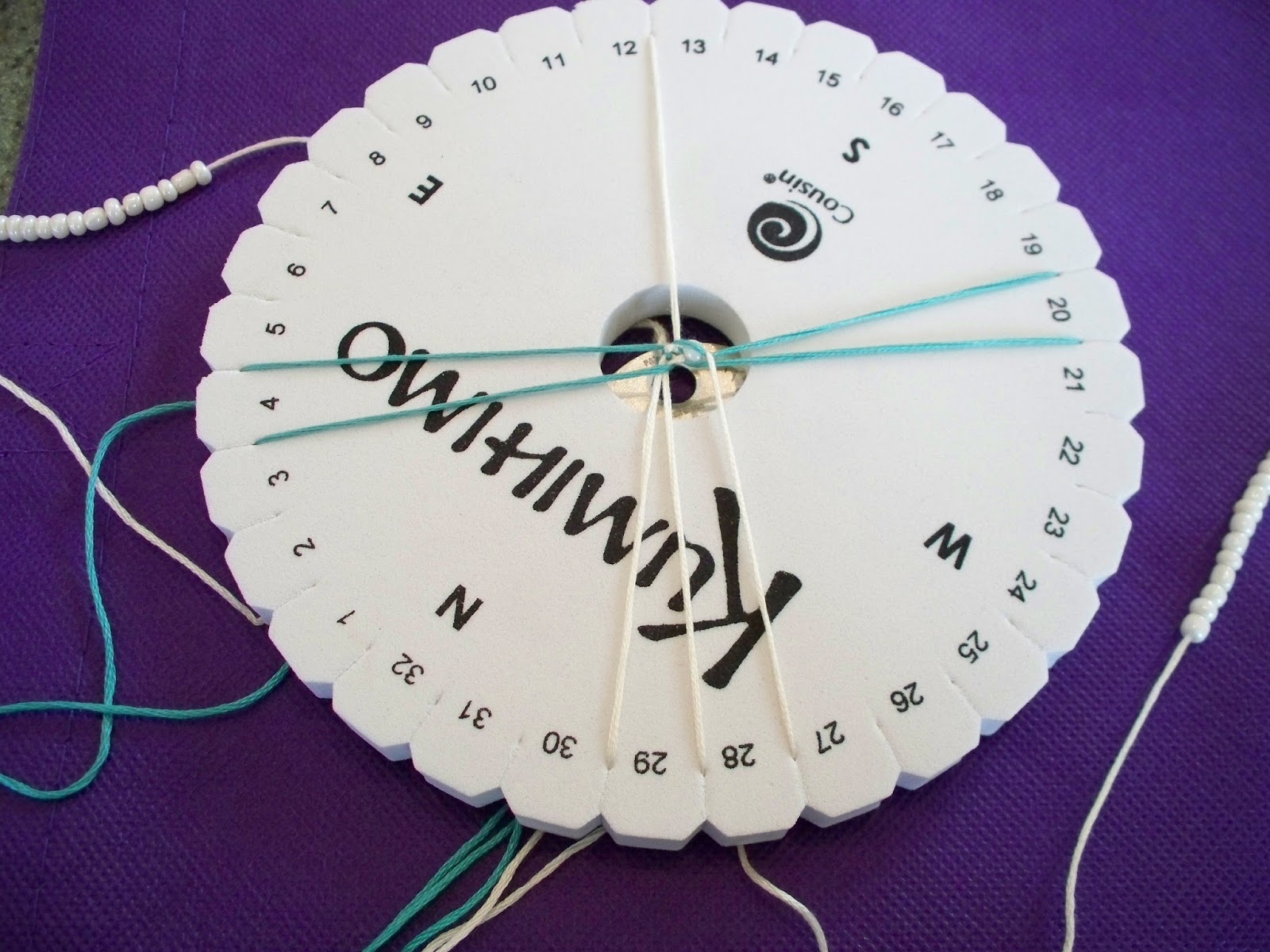 Embroidery Thread and Seed Bead Kumihimo Bracelets and a Giveaway