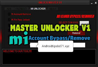 Master Unlocker v1.0 SPD Qualcomm Mi Account Bypass Tool Free Download By Androidgsm
