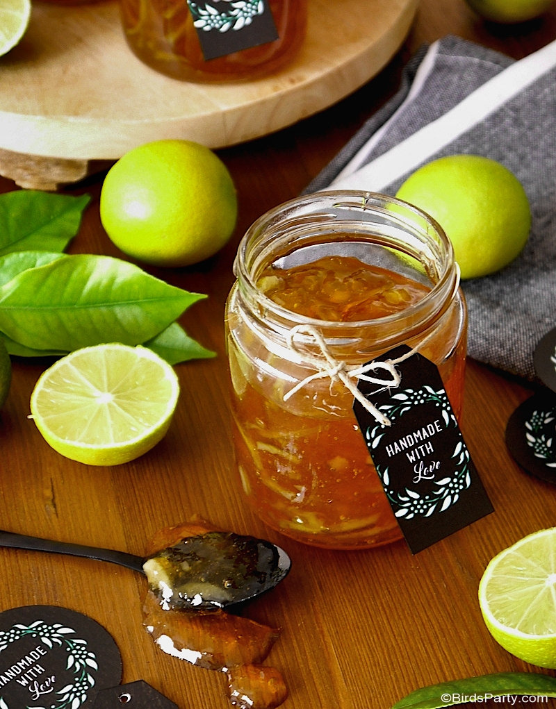 Homemade Lime Marmalade Recipe & Printable Gift Tags Party Ideas