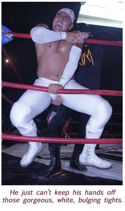 Wrestling Bulge Grab