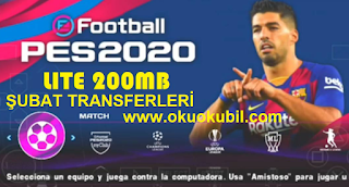 PES 2020 Lite Mobil Çevrimdışı 200MB V4 Son Şubat Transferleri İndir 2020