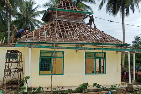    Masyarakat Desa Suka Manis Bangun Masjid Secara Swadaya