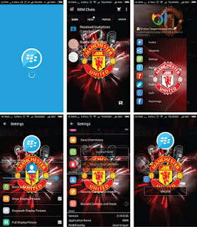 BBM Mod WhatsApp Tema MU (Manchaster United) Terbaru