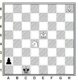 Estudio artístico de ajedrez compuesto por Joaquim Travesset (1978)