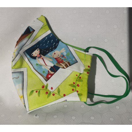 mascarilla de kuri kumi la viajera nina 14 cm