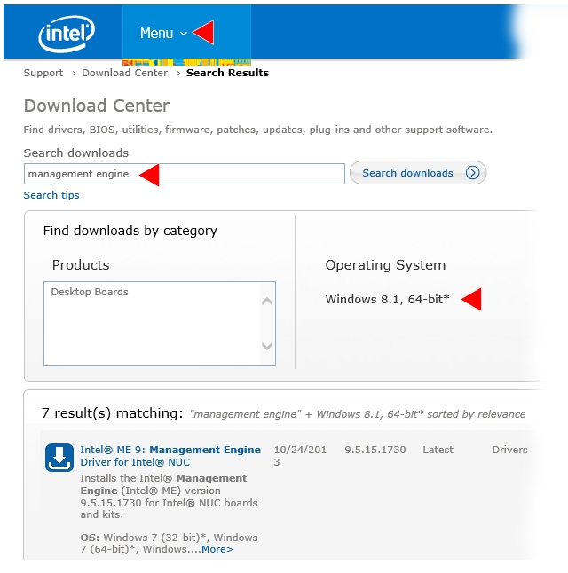 Intel Management Engine 9.5 Windows 10