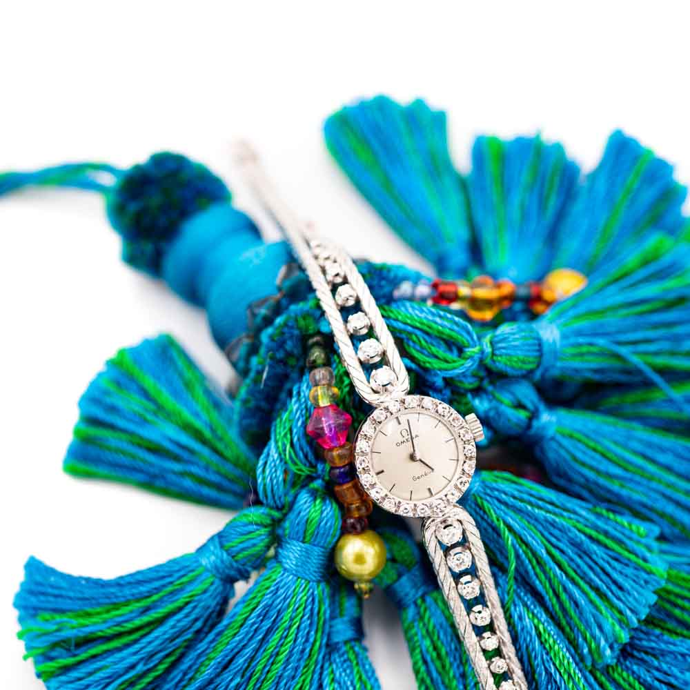 White gold omega set with sparkling diamonds House of Magic Treasures