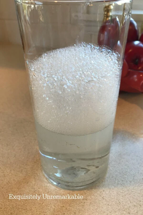 Washing Old Glassware with soap and water