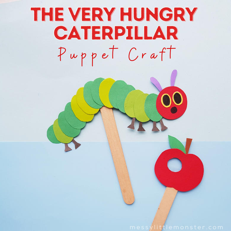 The Very Hungry Caterpillar Puppet Craft Messy Little Monster