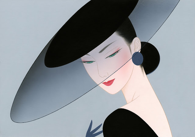    鶴田 一郎 美人 画