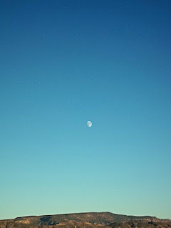 Clear blue sky, showing color gradient