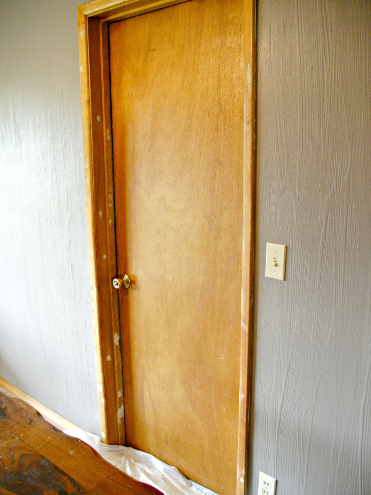 Interior Door Makeover With Peel Stick Wallpaper Little