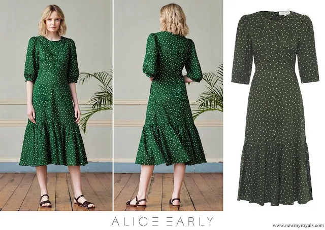 The Countess of Wessex wore Alice Early Eva Polka Dot Dress