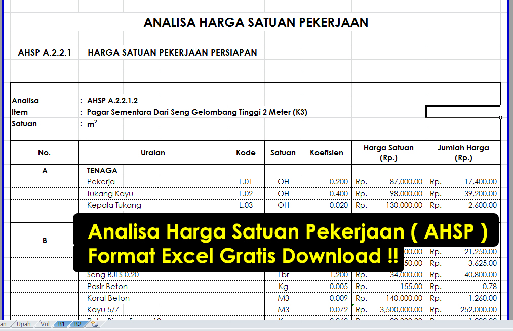 Free download rab rumah excel untuk Free download rab rumah excel untuk