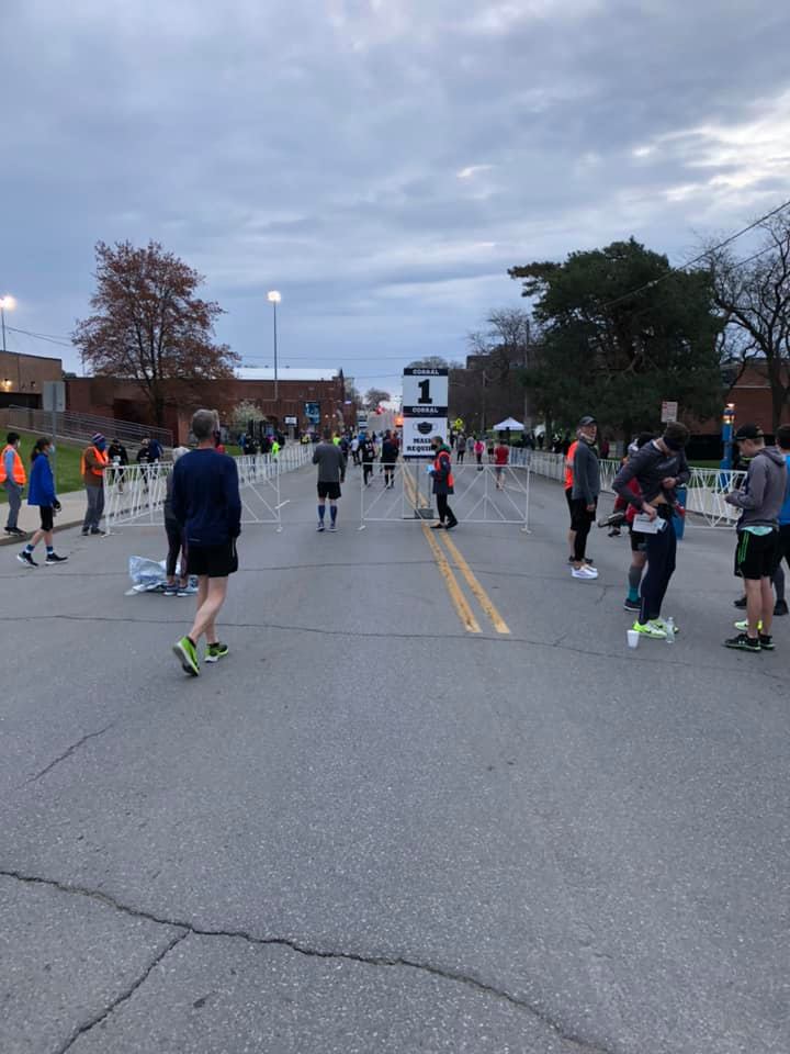 Running on the Fly Drake Relays Road Races Half Marathon 2021 recap