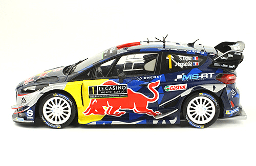 WRC collection 1:24 salvat españa, Ford Fiesta WRC, Sébastien Ogier, Montecarlo 2017