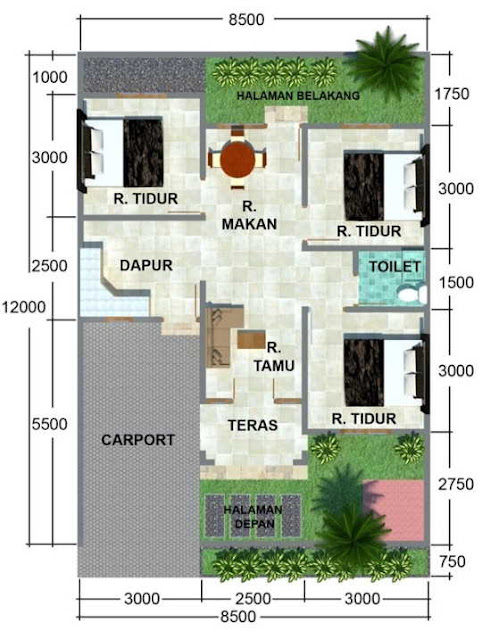 Simple House Designs 3 Bedrooms