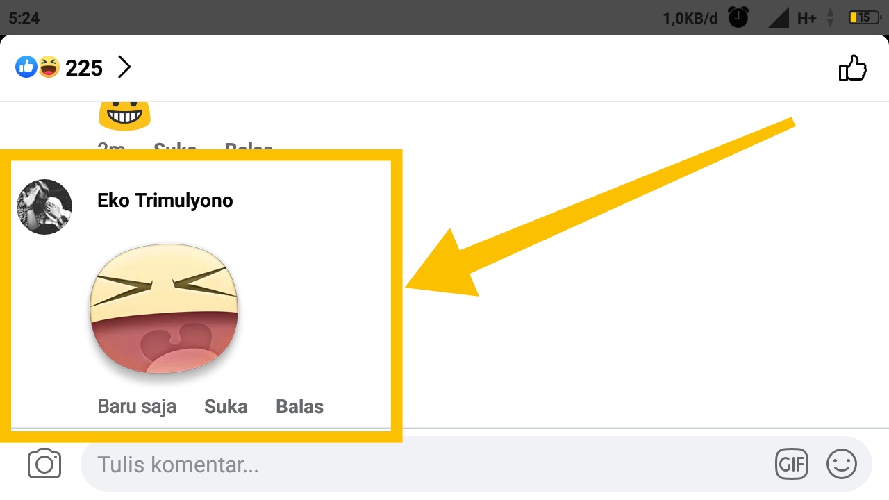 Cara Memasang Stiker Di Komentar Fb Gampang