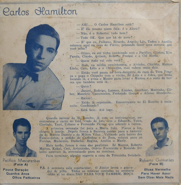 Carlos Hamilton – Canta Para Os Namorados (196?) | Toque Musical