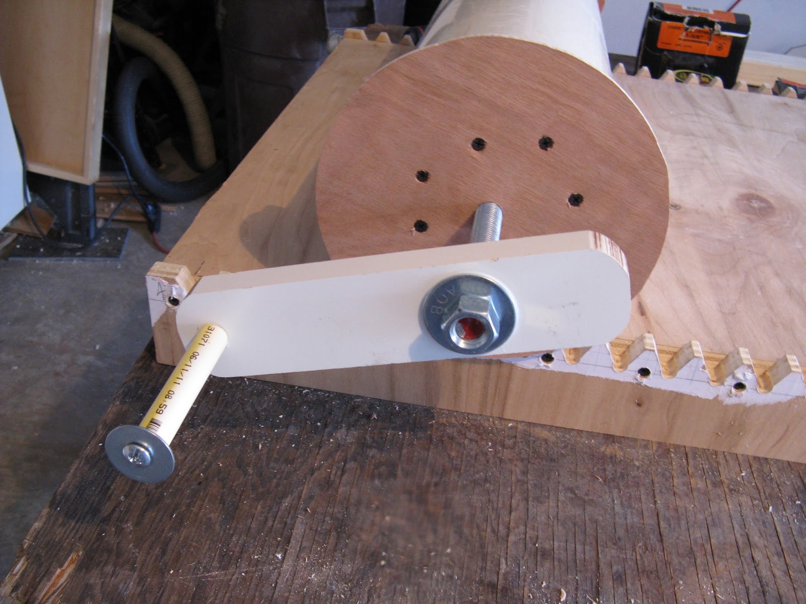 Doug Steward Fine Art Homemade woodblock printing press part 3