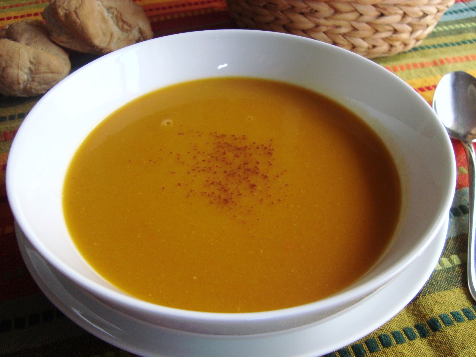 Pocketfuls: Butternut squash and red lentil soup (dairy-free)