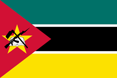 Logo Gambar Bendera Negara Mozambik PNG JPG ukuran 400 px