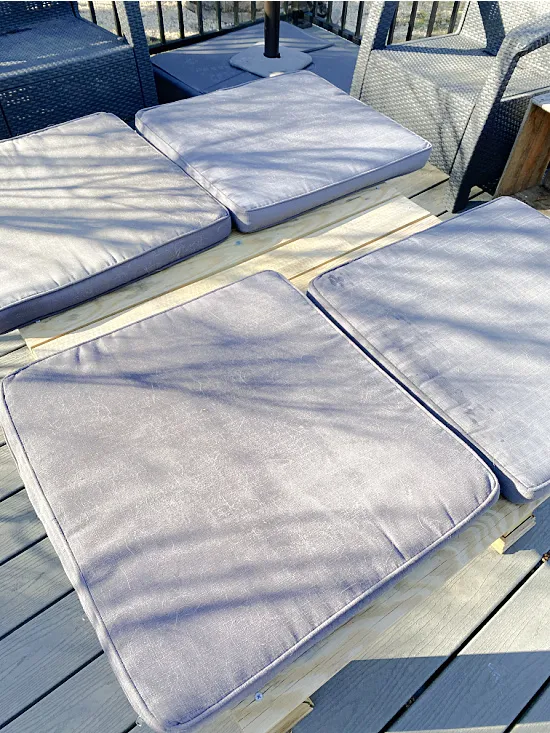 faded outdoor furniture cushions