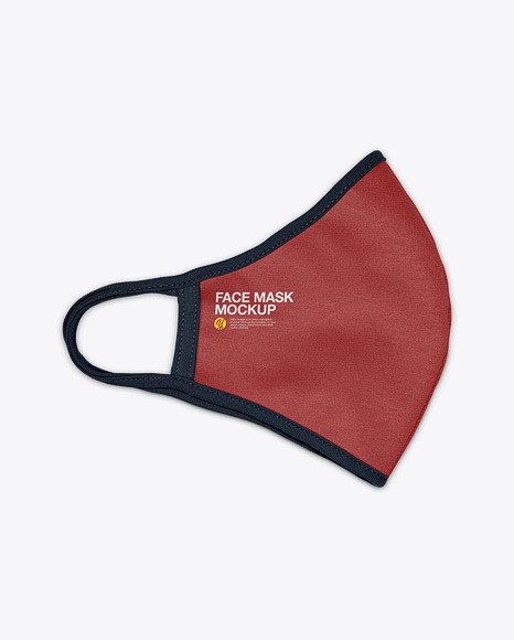 Download Folded Face Mask Mockup PSD Mockup Templates